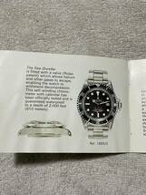 旧冊子 1970〜1980s サブマリーナー ロレックス 1665 5513 1680 16808 1680/8 ROLEX SUBMARINER 付属品 取扱説明書 ヴィンテージ _画像3