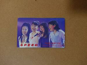 ▲▽SPEED テレカ TOUR 1998 RISE 10/9，10 IN TOKYO DOME△▼