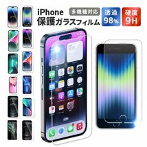 【送料無料】iPhone 保護フィルム 液晶保護フィルム iPhone14 pro max Plus 13 他 ガラスフィルム 硬度9H 強化ガラス 指紋防止 高透明_画像1