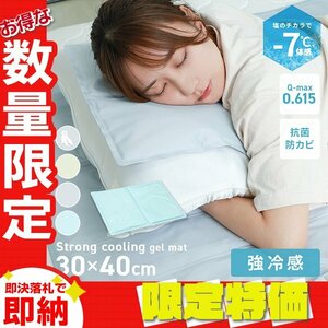 【限定セール】ジェルマット 冷感 30×40cm 枕 冷感ジェルマット 枕パッド 抗菌 防カビ 防水 寝具 冷却マット 夏 暑さ対策 省エネ 節電