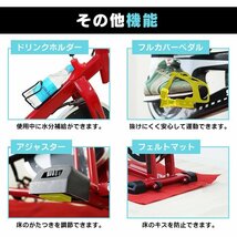 【マット付き】新品未使用 フィットネス バイク 折りたたみ スピンバイク 静音設計 多機能メーター 無段階調整 エクササイズ 筋トレ 宅トレ_画像3