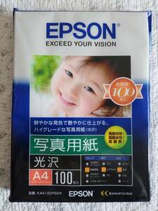 新品　EPSON KA4100PSKR A4　サイズ100枚　写真用紙