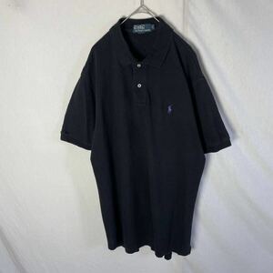 POLO by RALPH LAUREN 半袖ポロシャツ　古着　Lサイズ　ブラック