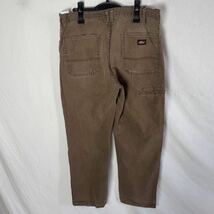 genuine dickies ダックワークパンツ　古着　36×30 ブラウン　WORKWEAR_画像4