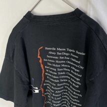 90's アメリカ製　フルーツオブザルーム　半袖プリントTシャツ　古着　XLサイズ　ブラック　ヴィンテージ _画像6