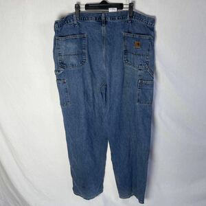  Carhartt Denim painter's pants old clothes 44×34 blue WORKWEAR
