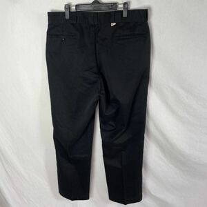 80's America made Dickies work pants old clothes 38×32 black Vintage WORKWEAR