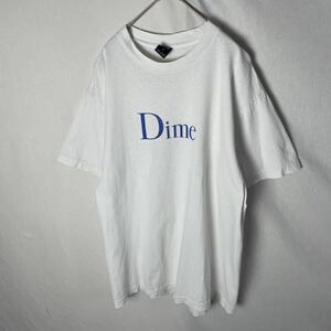 アメリカ製　Dime 半袖プリントTシャツ　古着　Mサイズ　ホワイト