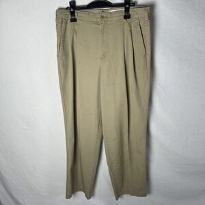 アメリカ製　cintas 2タックワークパンツ 古着　35インチ　WORKWEAR ベージュ