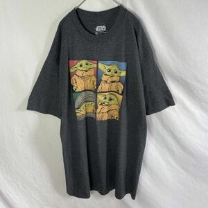 STAR WARS 半袖プリントTシャツ　古着　XLTサイズ　グレー　