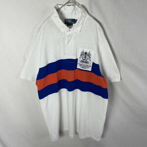 POLO by RALPH LAUREN 半袖ポロシャツ　古着　XLサイズ　ホワイト