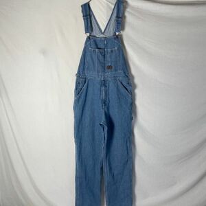 walls Denim overall old clothes 36×32 blue WORKWEAR overall 