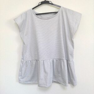 ハンドメイド　 Tシャツ カットソー 半袖Tシャツ トップス　ボーダー　Мサイズ