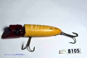 HEDDON ZIG WAG GLASS EYE VINTAGE WOODEN LURE HEDDON （8105-327　）USA MADE #OLDLURE #ARTLURE_VINTAGE ＃ヴィンテージルアー