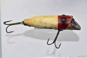 BASSAR #8500 C1931 VINTAGE WOODEN LURE HEDDON （6024-140　）USA MADE #OLDLURE #ARTLURE_VINTAGE ＃ヴィンテージルアー