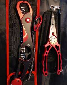  limitation color strongest red fish grip & art design red fishing plier set special case spiral code kalabina attaching 