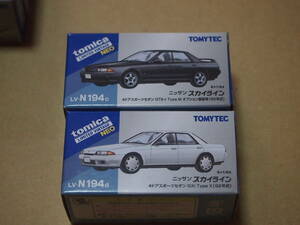 2新品LV-N194c LV-N194d 日産スカイライン 4ドアスポーツセダン GTS-t Type M（黒）オプション装着車 92年式 GXi Type X（白）92年式 2種セ