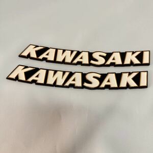 KAWASAKI カワサキ エンブレム ゴールド サイドカバー Z900RSロゴタンク タンク ホワイト 金