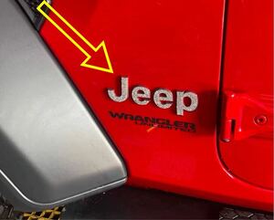 JEEP ジープ エンブレム スワロフスキー調 左右 2枚セット アクセサリー サイドマーカー パーツ カスタム 外装品 2