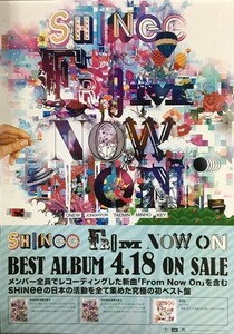 ☆SHINee B2 告知 ポスター 「THE BEST FROM NOW ON」 未使用