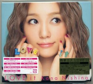 ☆西野カナ 「LOVE it」 初回生産限定盤 CD+DVD 新品 未開封