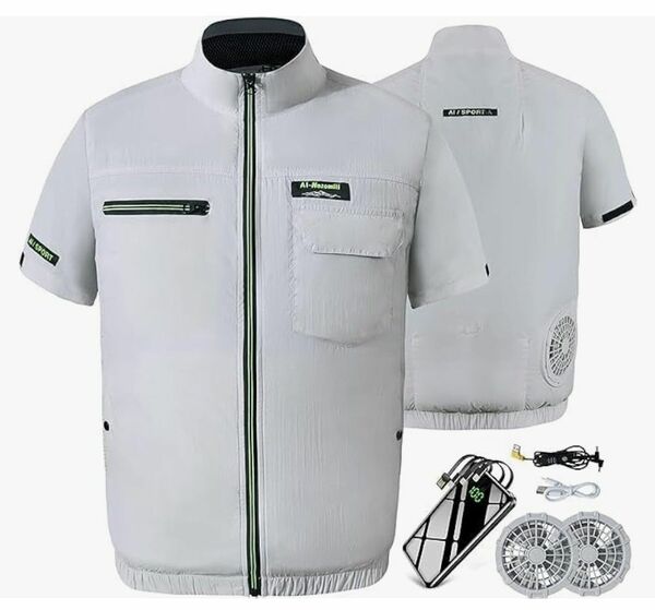 空調作業服 空調ベスト 半袖 ファンバッテリーセット 空調ウェア 熱中症対策 空調服