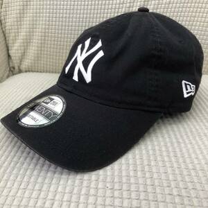 [服飾] 帽子「NEW ERA：ニューエラ ニューヨークヤンキース ブラック キャップ」 9TWENTY アジャスタブル ファッション小物