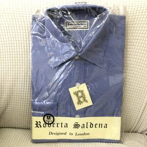 [洋服] メンズ「Roberta Saldena LONDON：ワイシャツ ブルー」 サイズ：M 長袖 ロベルタ サルディナ 未使用品