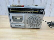 ☆ SANYO サンヨー MR-G307 FM AM 2バンド ラジオカセットレコーダー ラジカセ アンティーク 昭和レトロ SA-0514f100 ☆_画像1