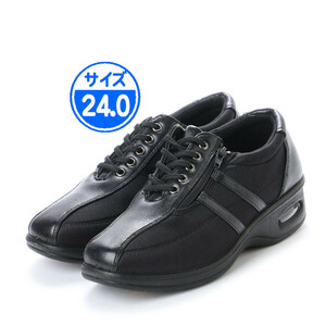 [ new goods unused ] walking shoes black 24.0cm black 17444