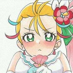 手描きイラスト A4 プリキュア キュアサマー