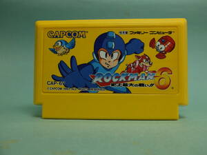  Famicom soft ROCKMAN 6 исторический максимальный. битва .!!(1 шт )