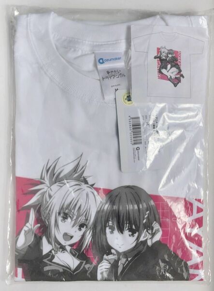 【送料込み】TVアニメ　あやかしトライアングル Tシャツ［祭里＆すず］ Mサイズ アズメーカー 矢吹健太朗 未使用【未開封】