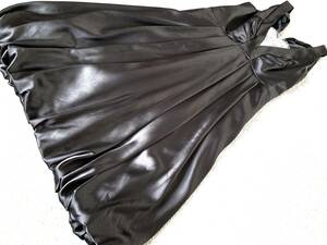 566 fine quality .... satin formal party dress black 