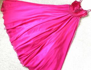 308　豪華な衣装　ロングドレス　ピンク　ジャンク　　　
