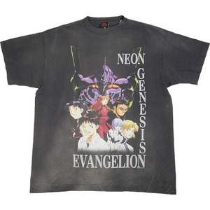 SAINT MICHAEL セント マイケル ×EVANGELION 24SS EV_SS Tee/NEON GNSIS/BLACK Tシャツ 黒 Size 【L】 【新古品・未使用品】 20794162