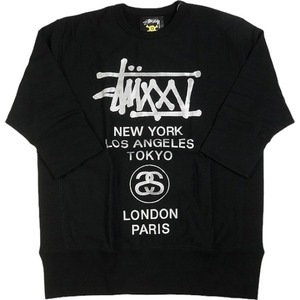 STUSSY ステューシー 柏チャプト限定 半袖スウェット 黒 Size 【L】 【新古品・未使用品】 20794190