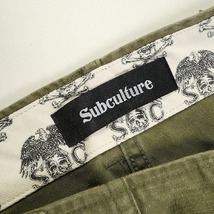 SubCulture サブカルチャー FATIGUE PANTS OLIVE パンツ オリーブ Size 【3】 【中古品-非常に良い】 20794564_画像6