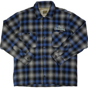 TENDERLOIN テンダーロイン 07AW T-WOOL SHT BLUE/BLACK/GRAY 長袖シャツ 青 Size 【S】 【中古品-良い】 20795864