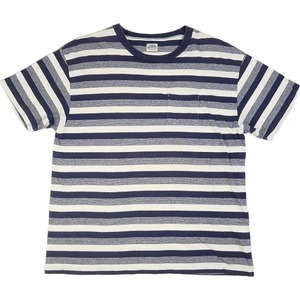 TENDERLOIN テンダーロイン T-TEE BORDER NAVY Tシャツ 白紺 Size 【L】 【中古品-良い】 20796001