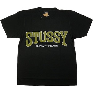 STUSSY ステューシー 24SS BURLY THREADS TEE PIGMENT DYED Black Tシャツ 黒 Size 【L】 【新古品・未使用品】 20796096