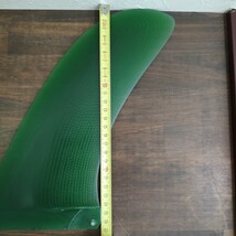 9.5インチ センターフィン ロングボード シングルフィン ファイバーグラス製 アースカラー フィン ノーブランド_画像5