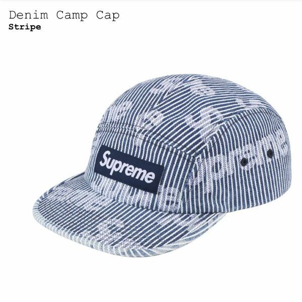 Supreme Denim Camp Cap シュプリーム デニム キャンプ キャップ Stripe ストライプ