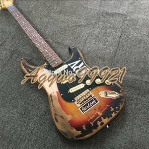 SRV style античный обработка retro дизайн электрогитара начинающий Stevie Ray Vaughan гитара только 