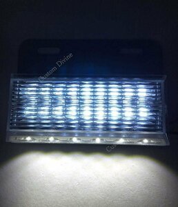 トラック用 サイド マーカー 路肩灯 車幅灯 マーカーランプ 24V ダウンライト 角型 24 LED 10個セット ホワイト