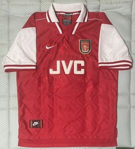 1円スタート 正規品 アーセナル 1996-98 ホーム ユニフォーム イギリス製 96 1997 1998 Arsenal ベルカンプ アンリ 冨安 イングランド代表