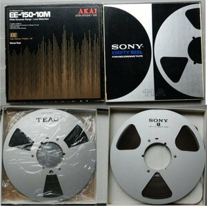 *SONY 11A TEAC 10 number open reel tape metal reel recording settled? 2 pcs set 