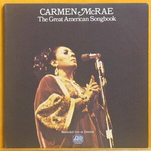 ●美品!ダブル洗浄済!★Carmen McRae(カーメン マクレエ)『The Great American Songbook』 USオリジLP #61765