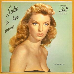 ◎激レア!フラット・エッジ!Mono!ダブル洗浄済!★Julie London(ジュリー ロンドン)『Julie is her name』 USオリジLP #61781