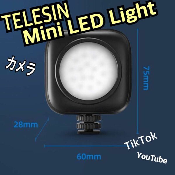 TELESIN カメラ ミニ 36LED ライト TE-G-001